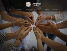 Tablet Screenshot of livingyogasanga.org